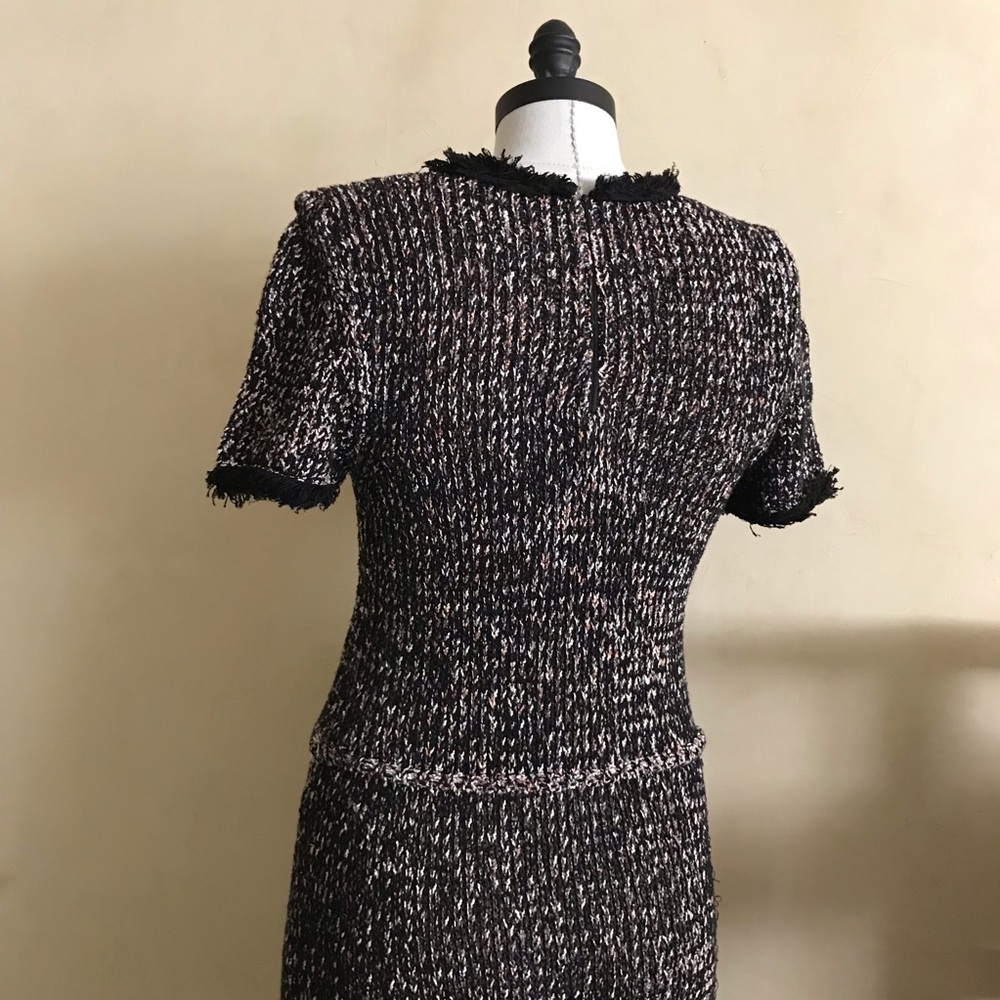 ZARA Black and White Knit Dress - Picture 7 of 9